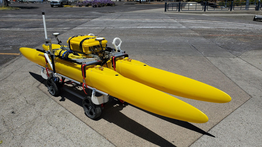 Bedrock Ocean AUV catamaran cradle