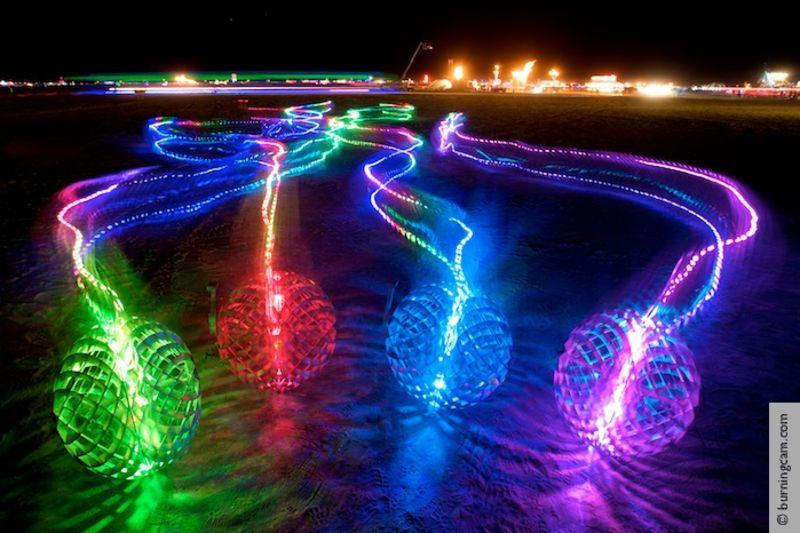 Kinetic art installation